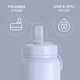 thumbnail image 2 of Hydrapeak 26oz Sport Insulated Water Bottle with Straw or Chug Lid, Leak & Spill Proof, Keeps Drinks Cold for 24 Hours, Hot for 12 Hours, Premium Stainless Steel Water Bottles (26oz, Ice), 2 of 9