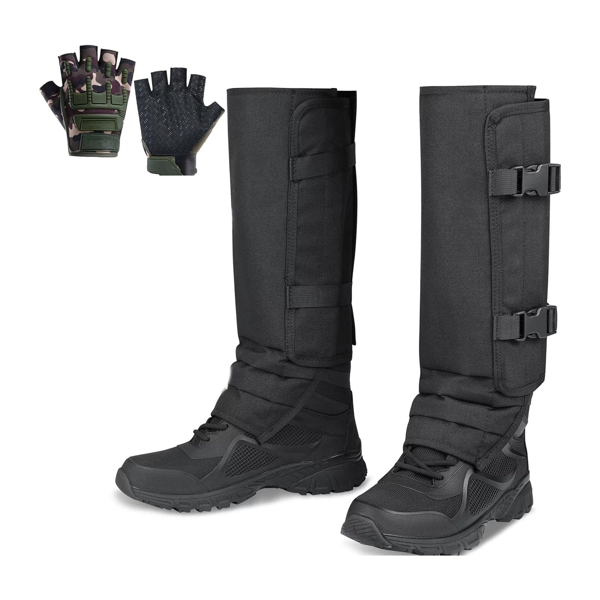 BESTSKY snake guards Snake Resistant Outdoor Leg Gaiters, Durable Unisex Prevent Cuts for Hunting/Working, Snake Bite Protection for Lower Legs, Snake Proof Gaiters with Adjustable Size