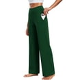 thumbnail image 2 of NELEUS Womens 29" Wide Leg Pants Athletic Yoga Leggings Casual Sweatpants Stretch Dress with Pockets,Dark Green,US Size S, 2 of 11