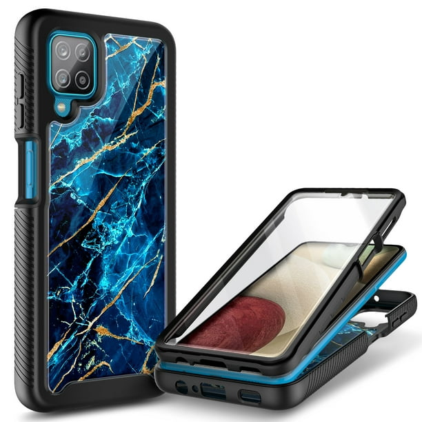 Samsung Galaxy A12 5G Phone Case, Nagebee FullBody with Front PC Frame Shockproof Protective