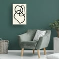 thumbnail image 3 of Canvas Wall Art - Pictufy Studio 'Black Lines 03' Wall Art for Living Room, Bedroom, or Office Décor by Trademark Fine Art - 16 x 24 Inches, 3 of 4