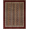 thumbnail image 1 of Ahgly Company Machine Washable Indoor Rectangle Abstract Dark Almond Brown Area Rugs, 7' x 10', 1 of 7