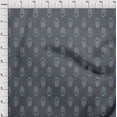 thumbnail image 3 of oneOone Polyester Lycra Fabric Leaves & Paisley Block Printed Fabric 1 Yard 56 Inch Wide, 3 of 4