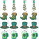 thumbnail image 1 of 1 caja de 16 piezas de 4 estilos de dijes de trébol de cuatro hojas, dijes de acrílico para el Día de San Patricio, sombrero, corbata, botas, cerveza, dije festivo irlandés, 1 of 5