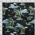 thumbnail image 4 of oneOone Polyester Spandex Black Fabric Tropical Beach Fabric For Sewing Printed Craft Fabric By The Yard 56 Inch Wide, 4 of 4