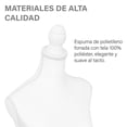 thumbnail image 4 of Maniquí Torso para Modistas Onof MTFAT Sastre Blanco, 4 of 8