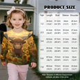 thumbnail image 2 of DISNIMO Highland Cow Printed Pullover for Toddler Girls Sunflower Printed Sweatshirt Long Sleeve T-Shirts Crewneck Pullover Tops for Fall Winter 7-8 Years, 2 of 7