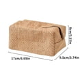 thumbnail image 3 of Toystoory Bolsa de tejido de lino de algodón Caja de bombeo rústica Bolsa de almacenamiento de escritorio tejida Bolsa organizadora decorativa para Almacenamiento y organización del hogar No.1 Toystoory HA027894-01, 3 of 6