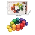 thumbnail image 2 of Stress Relieving Toys For Adults And Kids 3D Magic Ball Sphere Fidget Toy Educational Colorful Beads For Focus And Anxiety Relief 0.8 Inch 20 Pcs, 2 of 6