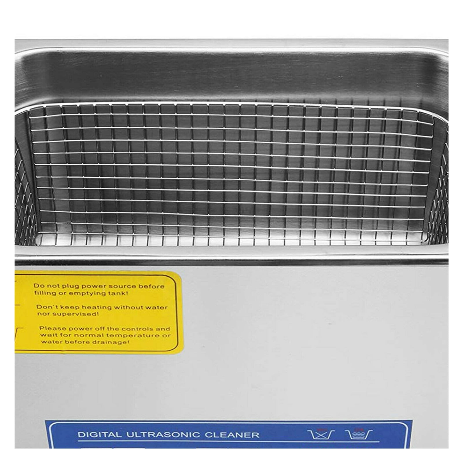 6L Ultra Machine With Heating Stainless Steel Ultra Cleaner Bath Device For Glasses, Jewelry, Dentures, Coins