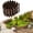 Coffee, variant on HONGDI 100cm*5cm Fairy Fence Miniature Garden Ornament Wood Picket Fence for Home Garden DIY