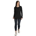 thumbnail image 5 of Inkmeso Tshirt With Buttons Jersey Tee Long Sleeve Top For Women, 5 of 8