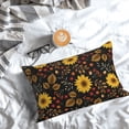 thumbnail image 3 of Salouo Fall Sunflowers Leaves Pattern Pillow Cases,1PC Pillow Covers with Envelope Closure Decorative Pillow Case for Bed Couch,Pillows Not Included-16"x24", 3 of 6