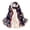 Blue, variant on Bandanas for Women 160*50cm Flower Print Long Soft Simulation Silk Wrap Shawl Wraps for Women
