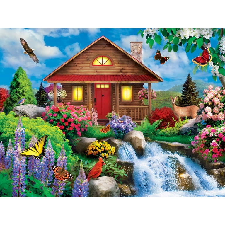 MasterPieces 750pc Jigsaw Puzzle - Artwork by Alan Giana - Floral
