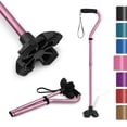 thumbnail image 1 of Bastón KINGGEAR F1 para caminar, para mujeres y hombres, andador autónomo para personas mayores con correa de muñeca, mango de EVA ligero y resistente, base cuádruple grande., 1 of 5