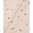 thumbnail image 5 of MiniMoi Baby "Tiny Leaves" Rayon-Blend Front-Zip Footie, 6 Months, Barely Pink, 5 of 6