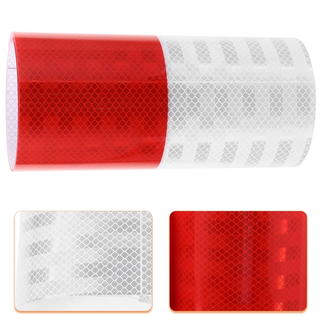 FUTUREORYY Reflective Tape 1 Roll High Reflectivity Safety Warning Tear Resistance Fade Resistance Night Visibility