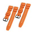 thumbnail image 2 of Correa de goma para reloj con hebilla de 1,8 cm de ancho para AE-1300 Sgw-300H Sgw-500H naranja negro Yuyangstore correa de reloj, 2 of 7