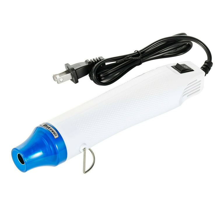 Portable Heat Gun,Temperature Heat Tool for Epoxy Resin,Tumbler Embossing  for Removing Epoxy Cup Painting Resin,White 