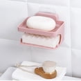 thumbnail image 4 of unbranded Organizador De Jabón Colgante Rosa Sin Taladro Para Con Desmontable Y Doble Capa, 4 of 8