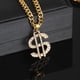 thumbnail image 2 of Collar para mujer, joyería para mujer, joyería para mujer, colgante de aleación estilo hip hop, cadena de surfista, collar dorado, joya unisex, collar hip hop, 2 of 5