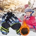 thumbnail image 7 of Vikakiooze Winter Gloves Winter Warm Ski Gloves For Children Wind And Water Resistant For Snowboarding Cold Weather Printing Touch-Screen Snow Gloves, 7 of 7