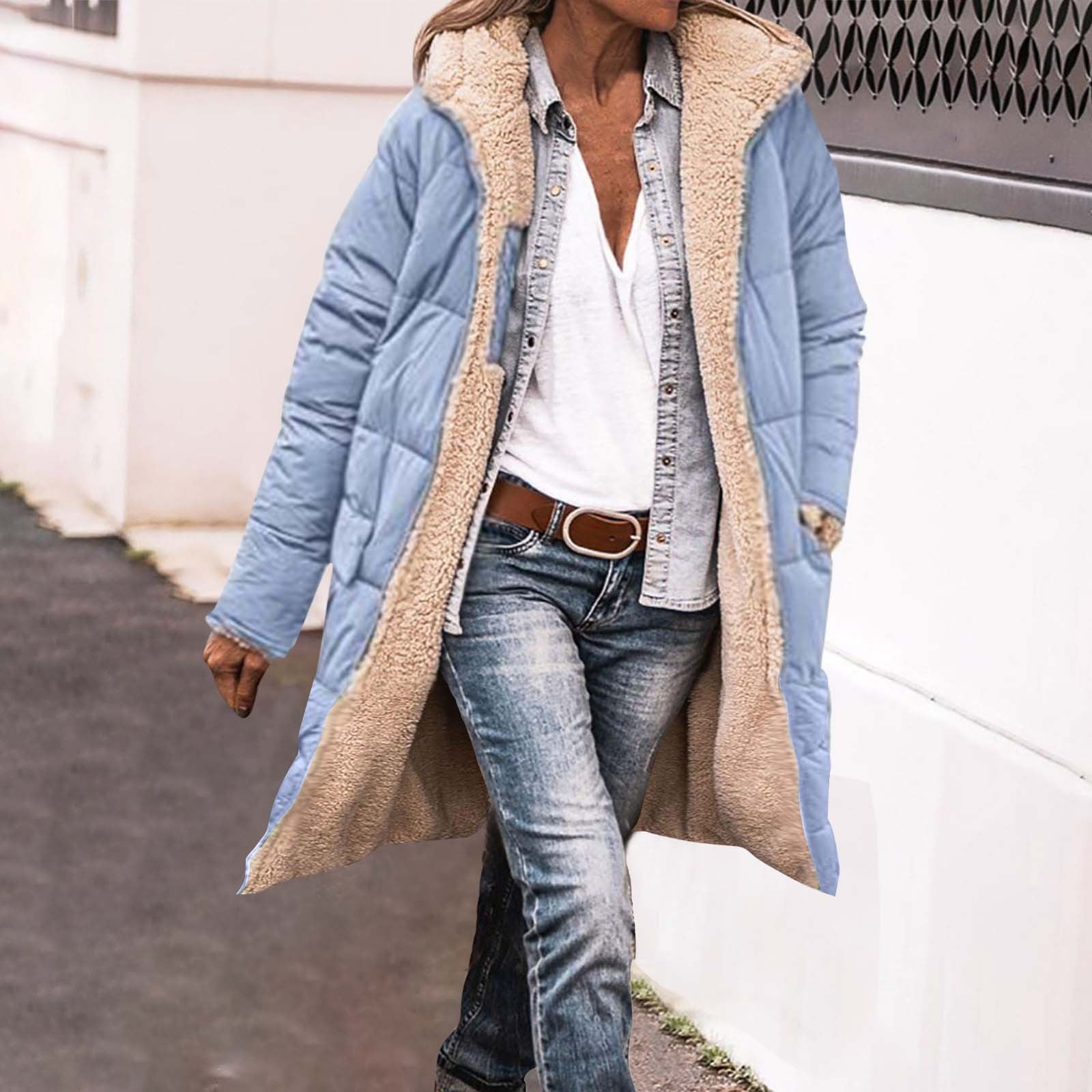 Veste En Jean Fourrure Femme Manteaux Vestes Grande Taille