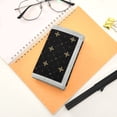 thumbnail image 7 of JIALIOU Nylon Trifold Card Wallet with ID Window Zipper Pocket for Men Women Teen Luxury Gold Stars Dot, 7 of 7