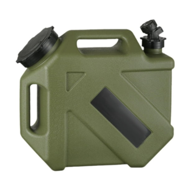 Contenedor de agua para acampar con grifo Overlanding Gear Jarra de agua reutilizable de 10 l para Verde