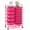 Hot Pink-1, variant on Yunken 10 Drawers Rolling Cart, Classroom Organizers, Storage Cart with Wheels, for Teacher Office Home School Supplies Tool Craft Art Paper, Pink Gradient