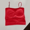 thumbnail image 3 of BSDJILFG Crop Tank Tops for Women Molded Cups Summer Adjustable Straps Cami Undershirts with Built-In-Bra, 3 of 5