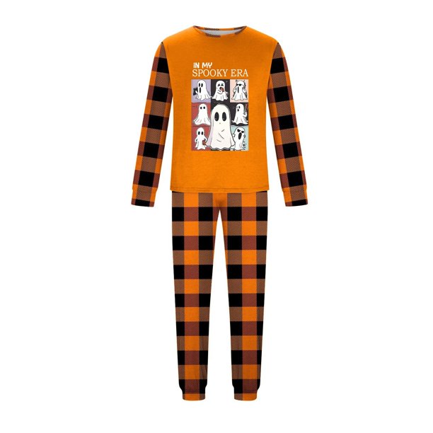 Family Matching Halloween Pajamas Set, Halloween Print PJs Sets 2 Pieces Loungewear Sleepwear Family Pajamas Matching Pjs