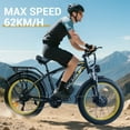 thumbnail image 2 of Electric Fat Tire Bike for Adults, 5000W Dual Motor Electric Bicycle , Max 45MPH 26"x4.0 Off-Road Mountain Ebike , 60V 25AH, UL2849, 2 of 8