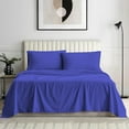 thumbnail image 2 of Olympic Queen Size Sheet Set, 600 Thread Count, 100% Pima Cotton – Soft & Durable Bedding Deep 14-16 Inch Mattresses, Soft & Durable Bedding Olympic-Queen Size (Stripe, Royal Blue), 2 of 5