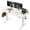 Brown, variant on Electric Height Adjustable Desk, 55x24 Inches Standing Desk with 3 Memory Presets & Child Lock, Quiet Motor, Industrial Steel Frame, for Content Creator Desk, White