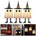 thumbnail image 2 of Set Of 3 Halloween Hanging Halloween Decorations Outdoor Hanging With Witch Hat Glowing Witch Hat Lights Halloween For Yard Patio Garden Tree Outside Sunset Lights for Boys String of Lights Battery, 2 of 9