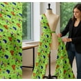 thumbnail image 5 of Soimoi Cotton Cambric Fabric Coral,Whale & Jellyfish Ocean Decor Fabric Printed Yard 56 Inch Wide, 5 of 7