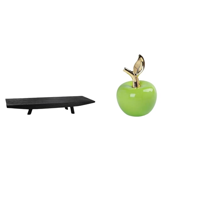 Bandeja para servir,Bandeja para servir frutas,centro de mesa con almacenamiento,Bandeja rectangular de madera para servir comida,Estatua,Escultura de fruta artificial,estatua y artesanía