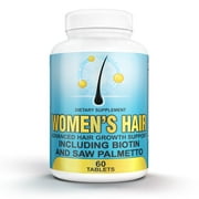 Hair Growth Vitamins For Women with Saw Palmetto and Biotin by NutraPro