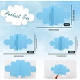 thumbnail image 2 of 16 PCS 3D Cloud Raindrop Decorations, Paper Raindrop Hanging Banners Hanging Ceiling Decor, 2 of 5