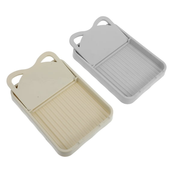 Phenofice Multifunctional Kitchen Utensil Holder Stand, Space-Saving Plastic Organizer, Assorted Colors, 2 Pieces