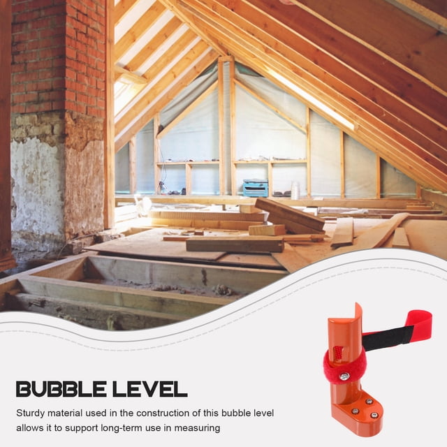 ETHZZLE Orange Compact Bubble Level Tool for Motorhome Levelling Ramps with Precision Small Bubble