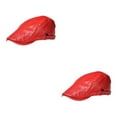 thumbnail image 4 of Guardoinrt Peaked Cap Chic And Stylish Warm And Soft Available In Various Colors Flat Cap red 2Set, 4 of 6