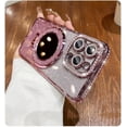 thumbnail image 2 of ( Make up Mirror ) Magnetic Kickstand Case for iPhone 15 14 13 12 Pro Max (Sparkling Diamond ) (Glitter Lens Protector ) Cover Shiny Rhinestone Cases (Pink,for iPhone 15 Pro Max), 2 of 9