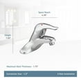 thumbnail image 3 of Moen L4605 Chateau Chrome Single Handle Bathroom Faucet Without Drain Assembly, 3 of 6