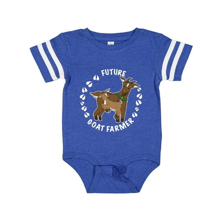 

Inktastic Future Goat Farmer with Cute Goats and Hoof Prints Gift Baby Boy or Baby Girl Bodysuit