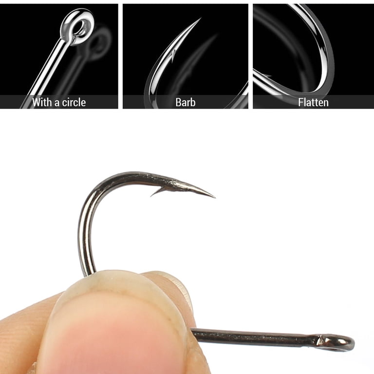 barb on fish hook 3FLQOOPP Fishing Hooks 20 Pcs/Matte Black High Carbon Steel Fishing Miniature Barbed Freshwater Saltwater Fishing Hook Size 1/2/4/6/8 Hook (Color : 20PCS Size 2) (20pcs Size 8) : Sports & Outdoors Blog - Pinching Barbs -