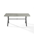 thumbnail image 4 of Pemberly Row Modern Metal Outdoor Dining Table in Gray/Matte Black, 4 of 10