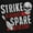 Black, variant on Strike Spare Funny Bowling Team Womens Fitted Plus Size Graphic Tee Brisco Brands 2X